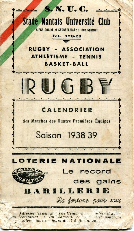 <p style='text-align: center;'><span style='font-family: arial, helvetica, sans-serif; font-size: medium;'><strong><span style='color: #0000ff;'>Programme matchs de la saison 1938-1939</span></strong></span>