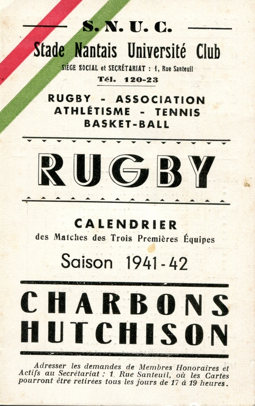 <strong><span style='font-family: arial, helvetica, sans-serif; font-size: medium; color: #0000ff;'>Programme des matchs de la saison 1940-1941</span></strong>