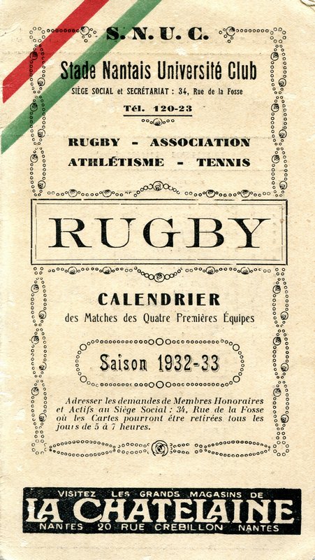 <p style='text-align: center;'><span style='font-family: arial, helvetica, sans-serif; font-size: medium;'><strong><span style='color: #0000ff;'>Calendrier de la saison 1932-1933</span></strong></span>
<p style='text-align: left;'><span style='font-family: arial, helvetica, sans-serif; font-size: medium;'><em><span style='color: #0000ff;'>(collection de l'auteur)</span></em></span>